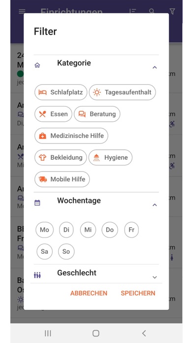 Berliner Kältehilfe Screenshot
