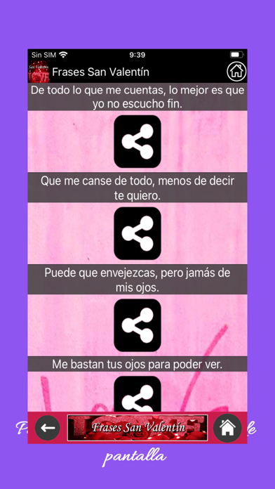 Poemas de Amor San Valentín Screenshot