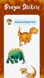 dragon adventure sticker pack iphone screenshot 3