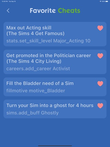 All Cheats for Sims 4のおすすめ画像3