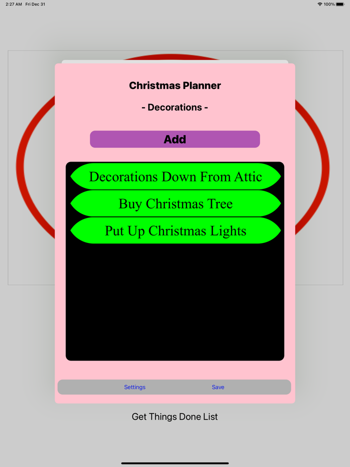 MightyTick Christmas Planner