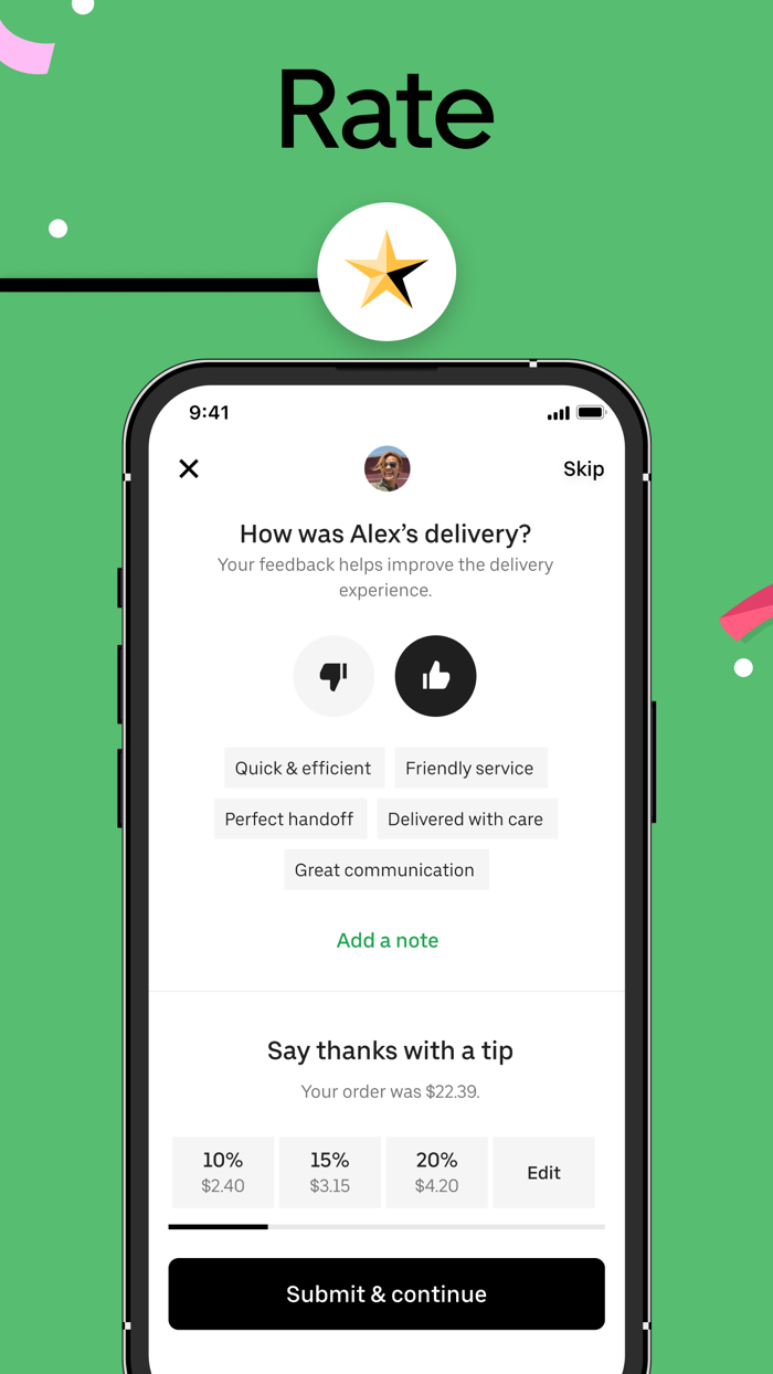 Uber Eats Food Delivery