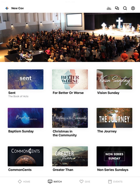 New Covenant Church - MI iPad screenshot 2 - Education app