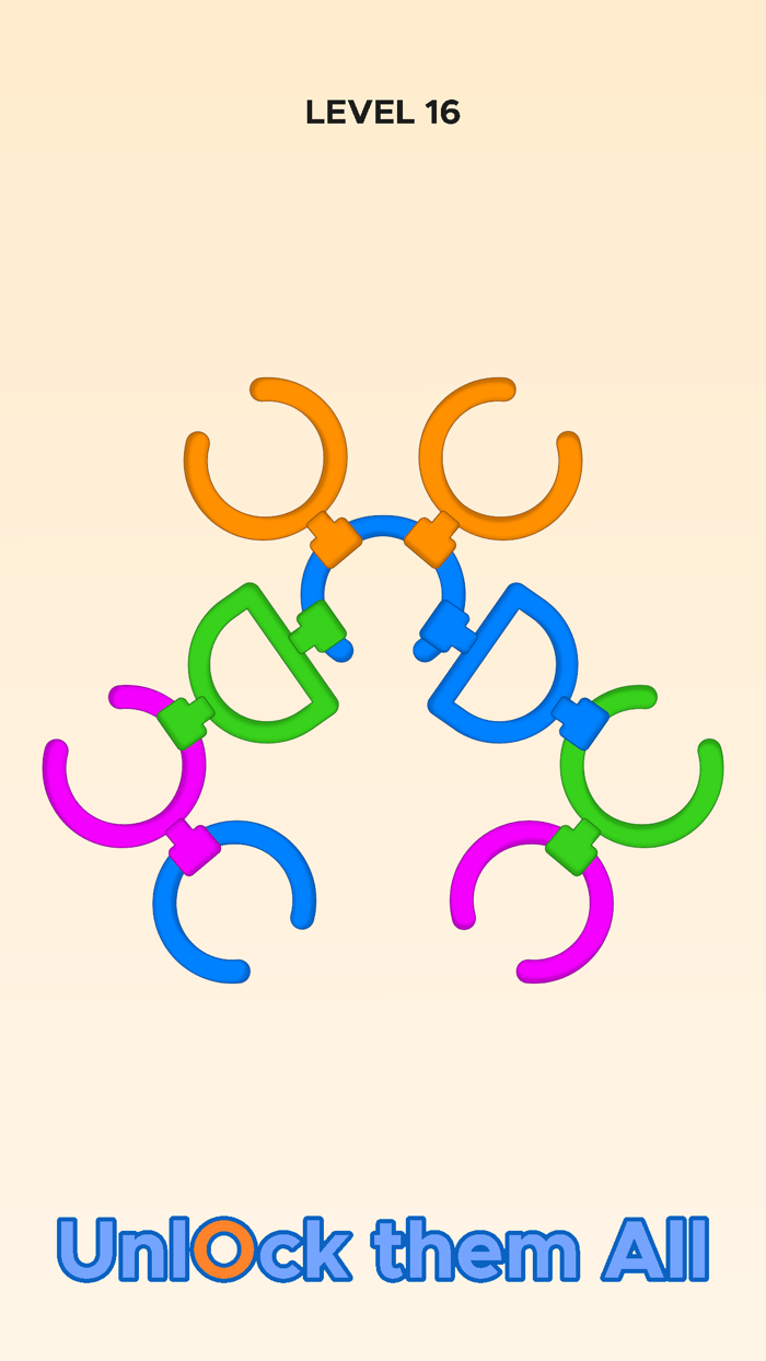 Rings Rotate - Unravel Puzzle