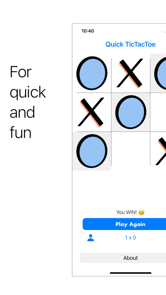 #3. Quick TicTacToe (iOS) Podle: Cleber Neitzke