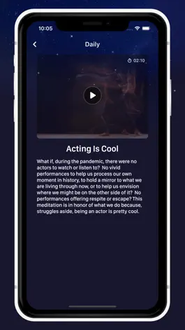 Game screenshot MFA: Meditations for Actors apk