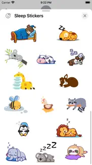 sleep stickers iphone screenshot 3