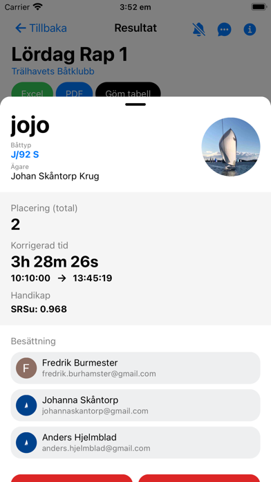 klubbsegling Screenshot
