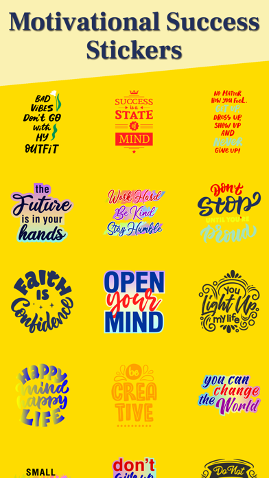 Motivational Success Stickers Screenshot