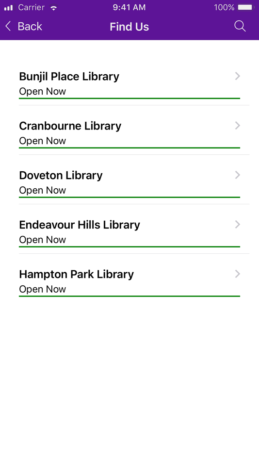 #5. Connected Libraries (iOS) بواسطة: Casey Cardinia Libraries App