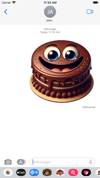Chocolate Cake Stickers screenshot-3