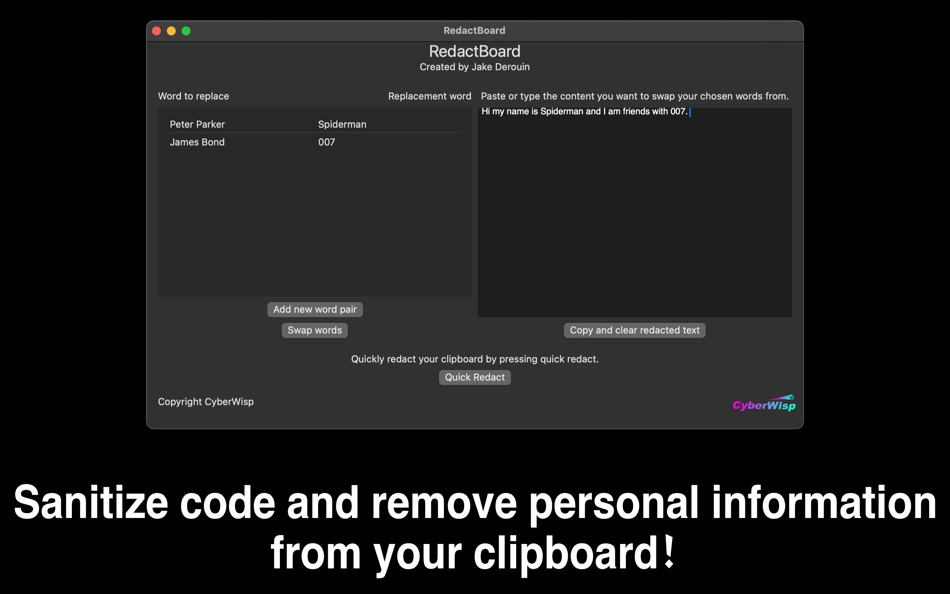 RedactBoard: Find and Replace - 1.0.1 - (macOS)