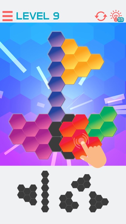 Hexagon Graph Puzzles screenshot-3