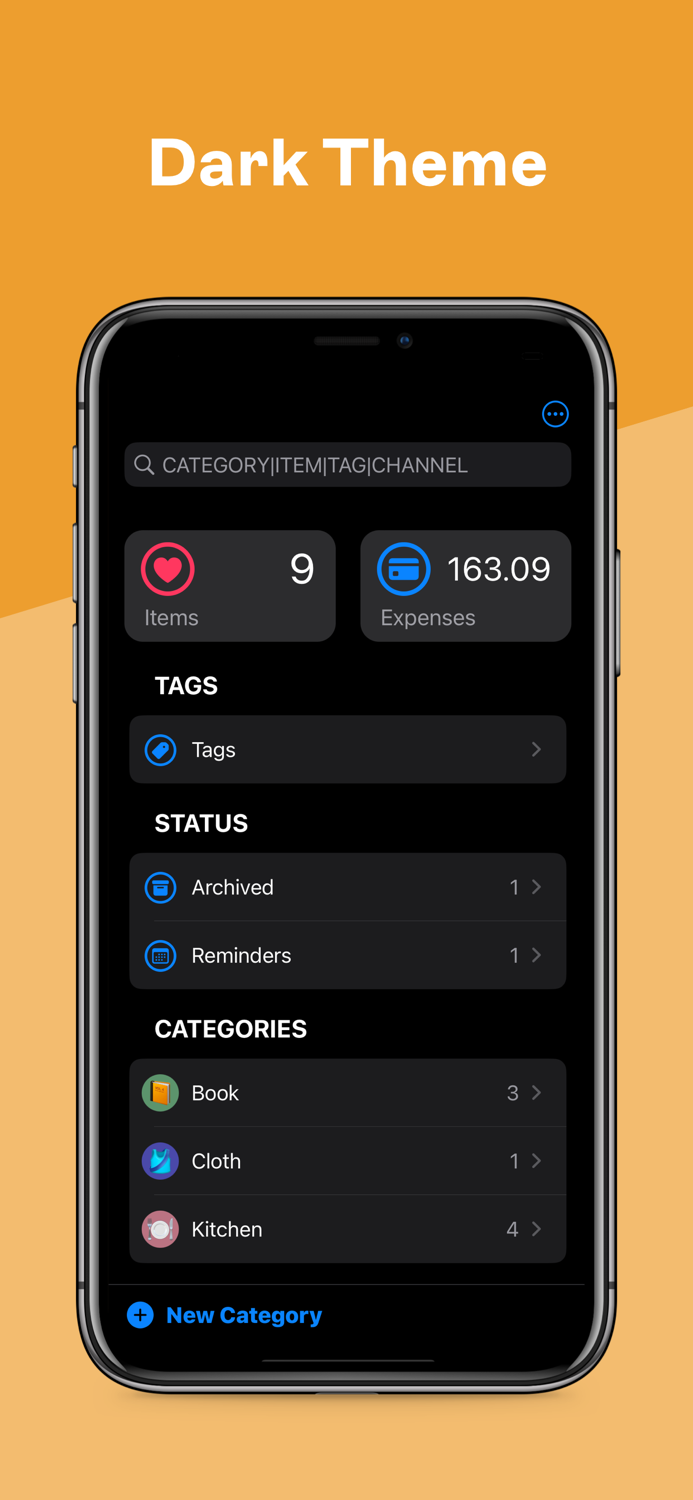 Komono  Keep track of items