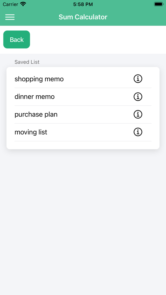 #3. Sum Calculator Memo (iOS) 由: Kouji Yamauchi