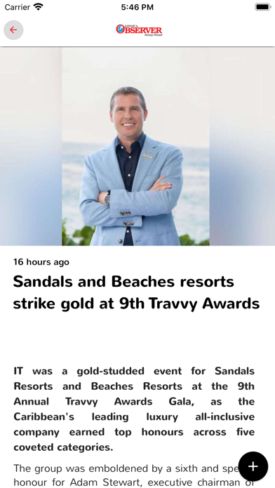 Jamaica Observer Screenshot