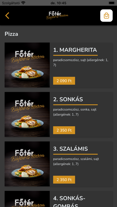 Főtér Bisztró Pásztó Screenshot
