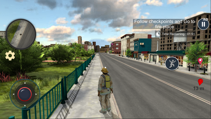 Fireman Rescue Fire Truck Game