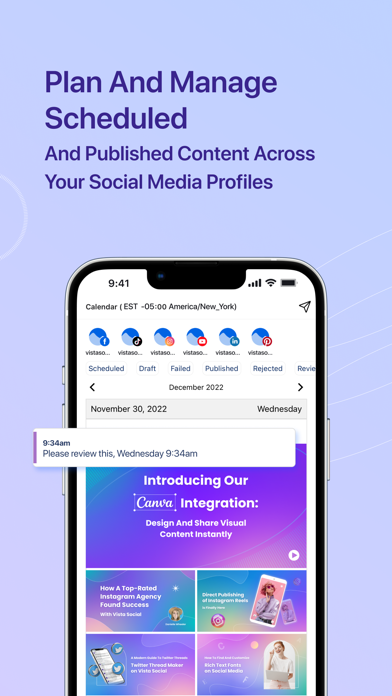 Vista Social Screenshot