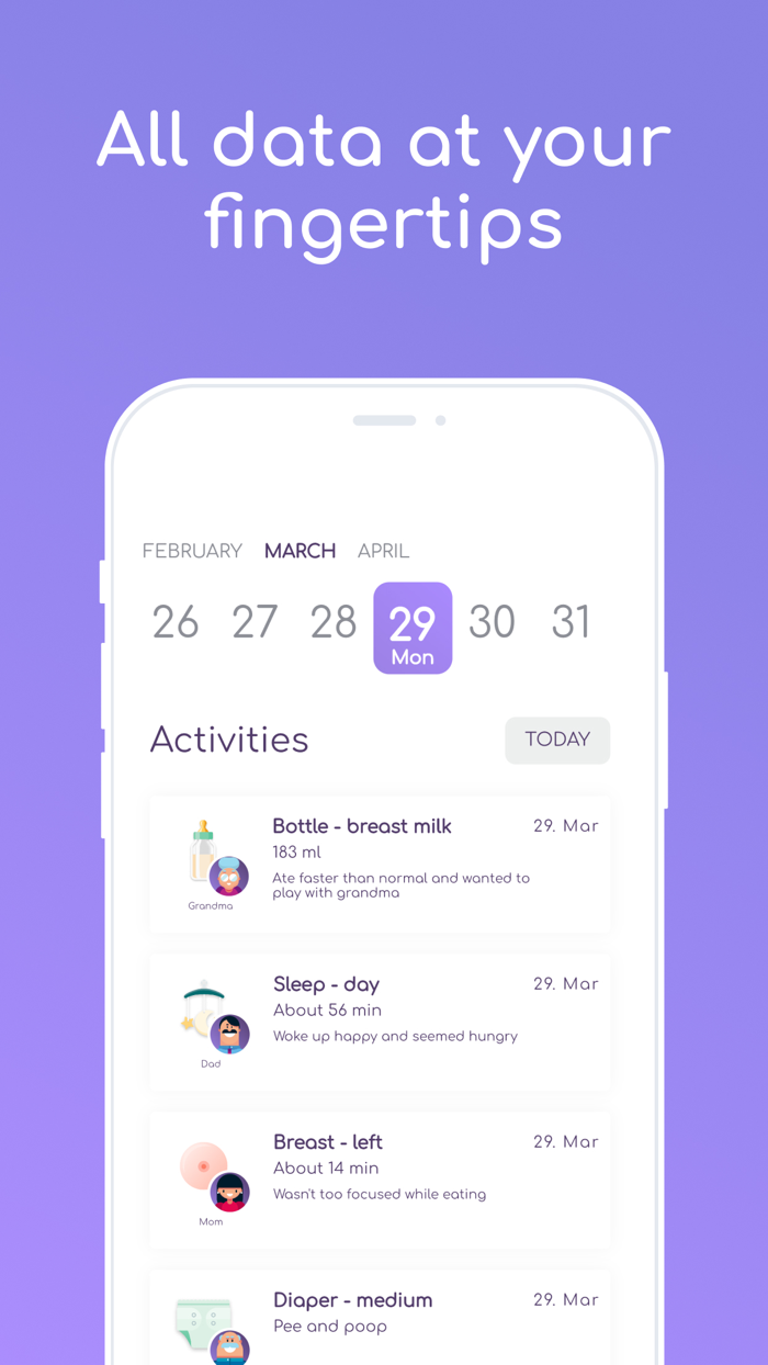 Breast Feeding Baby Tracker