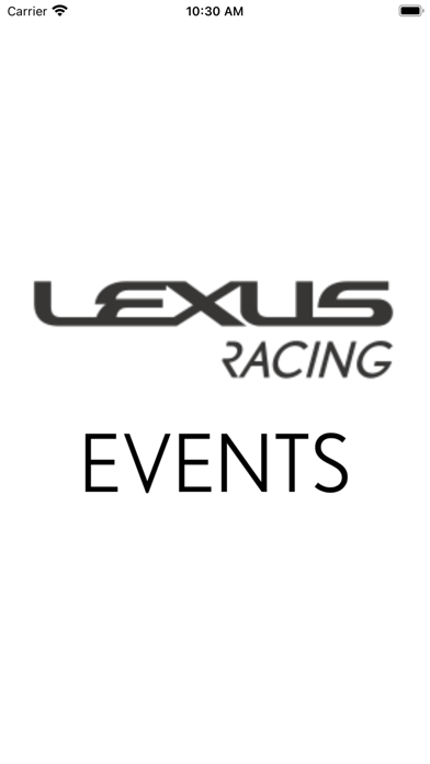 Lexus Racing Events Screenshot
