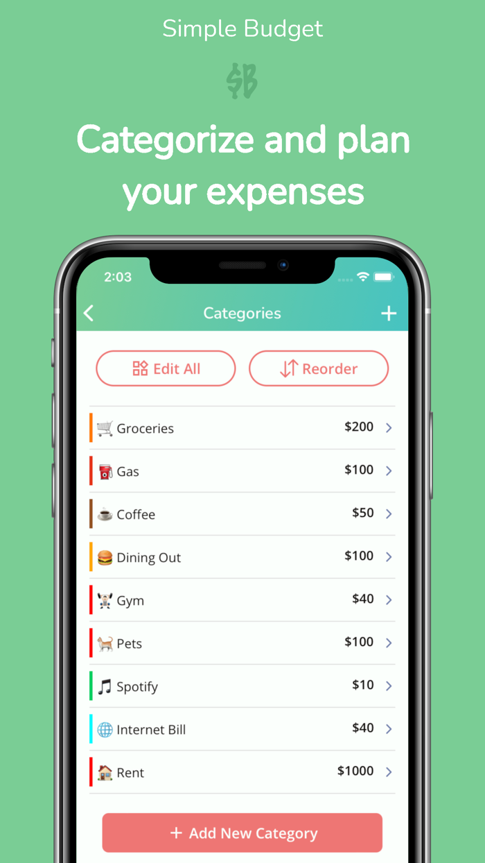 Simple Budget Expense Tracker