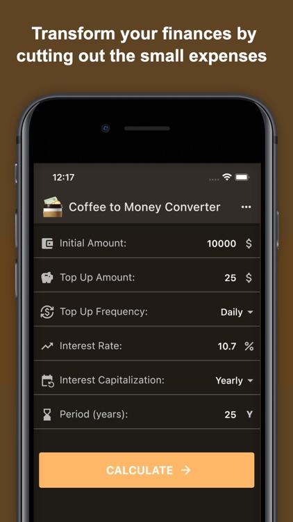 Coffee To Money Converter screenshot-3