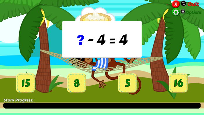Pirate Monkey Math Flash