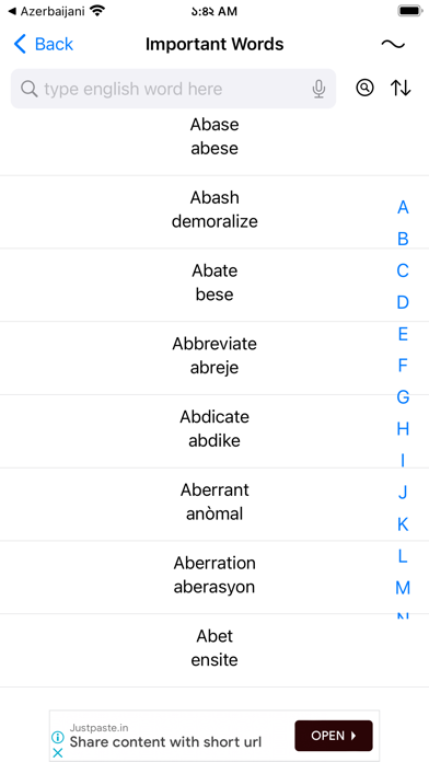 Smart Haitian Dictionary Screenshot