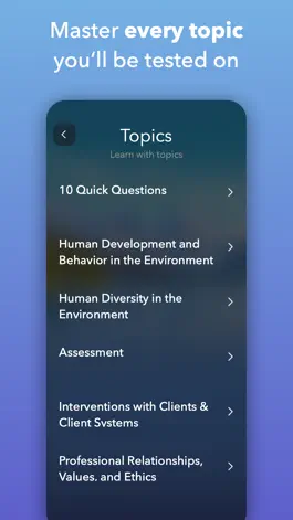 Game screenshot ASWB Bachelor's Exam Prep 2022 apk