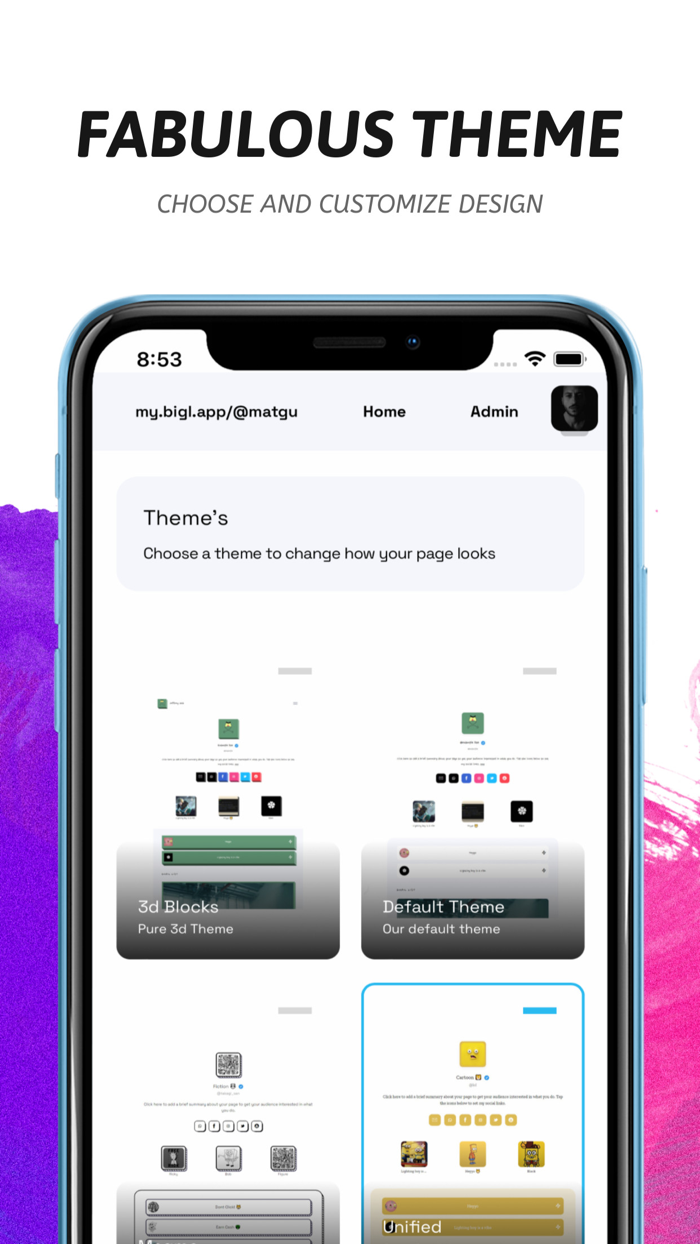Bigl - Bio Page Builder