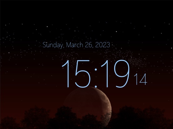 Night Clock iPad app afbeelding 1