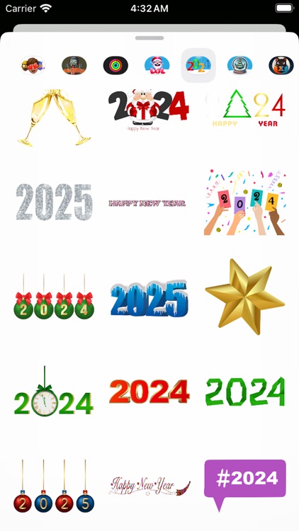 Happy New Year Stickers 2024 screenshot-3