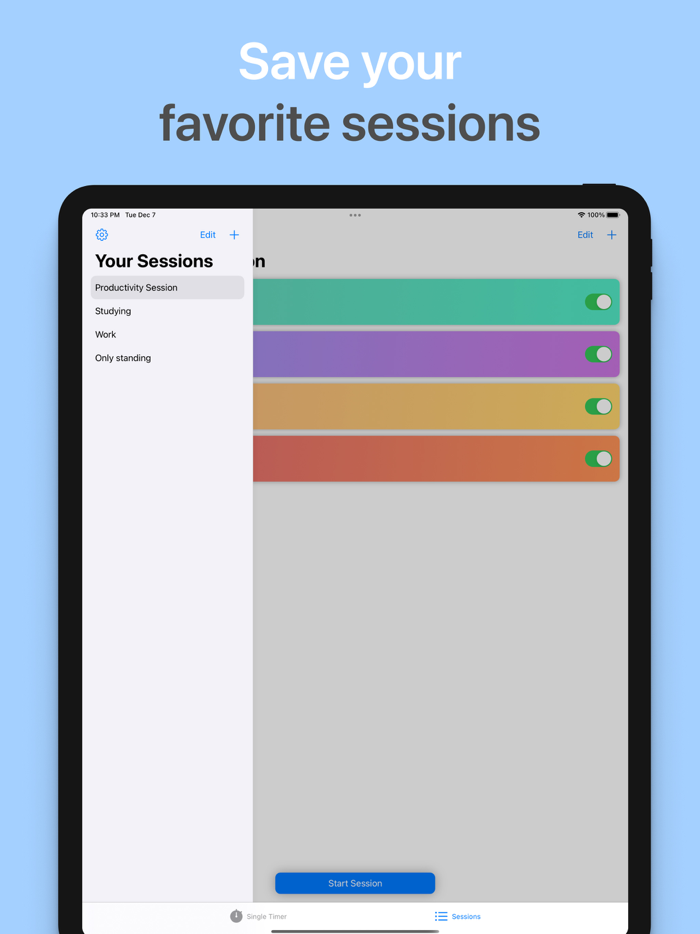 Ergo Focus Productivity Timer