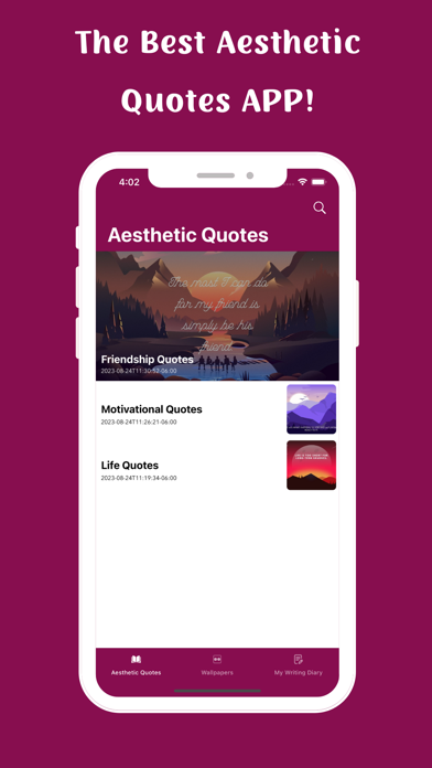 Aesthetic Quotes Screenshot