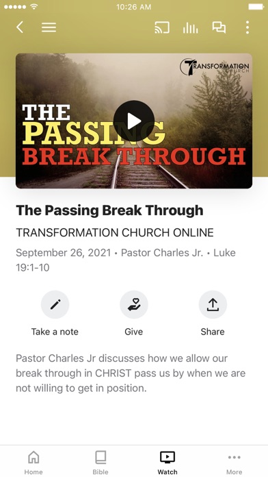 Transformation Church CA Screenshot