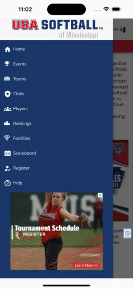 Game screenshot USA Softball of Mississippi apk