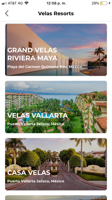 Velas Resorts Hotels Screenshot