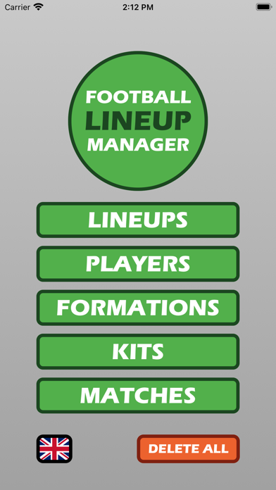Football Lineup Manager Screenshot