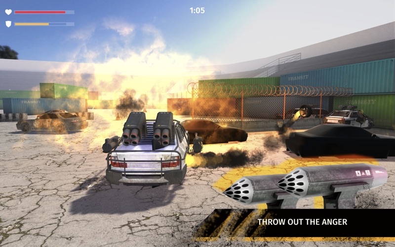 armed cars: extreme driving 3d iphone screenshot 1