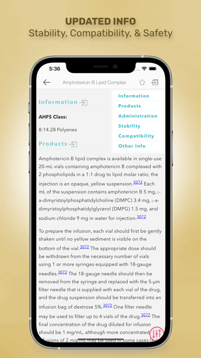 Handbook on Injectable Drugs Screenshot