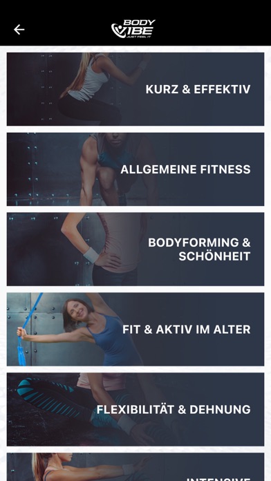 Bodyvibe VisualCoach Screenshot