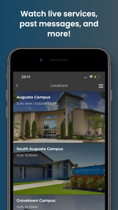Stevens Creek Church Screenshot