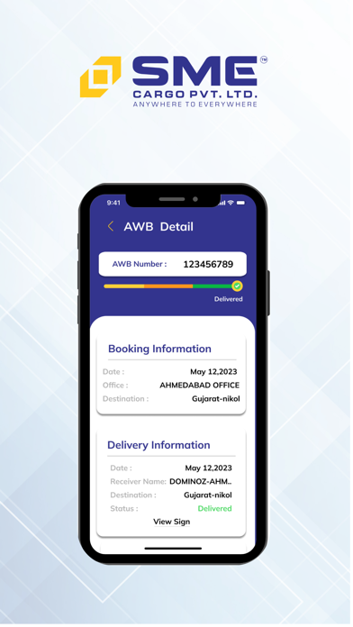 Screenshot 1 of SME Cargo App