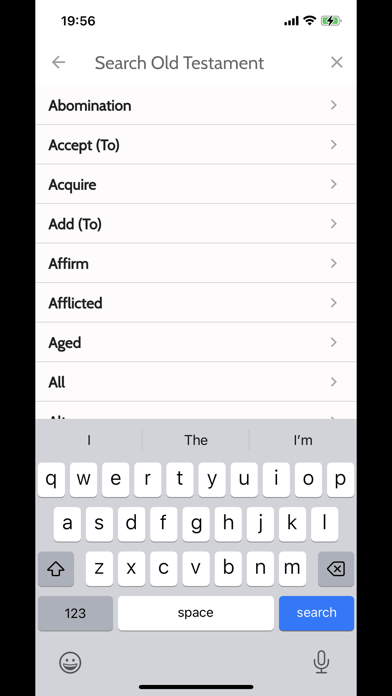 Vines Exhaustive Dictionary Screenshot