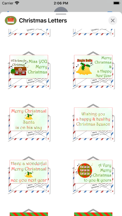 Christmas Letters stickers Screenshot