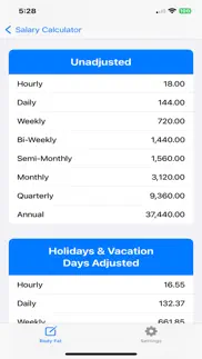 salary calculator: simple iphone screenshot 3