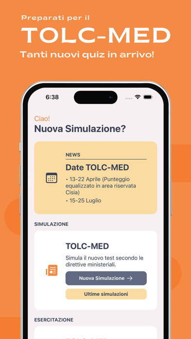 MedQuiz - TOLC Medicina Screenshot
