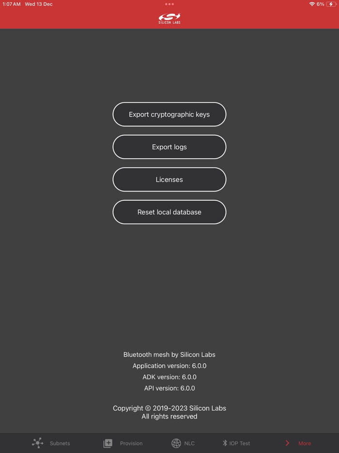 Bluetooth mesh by Silicon Labs