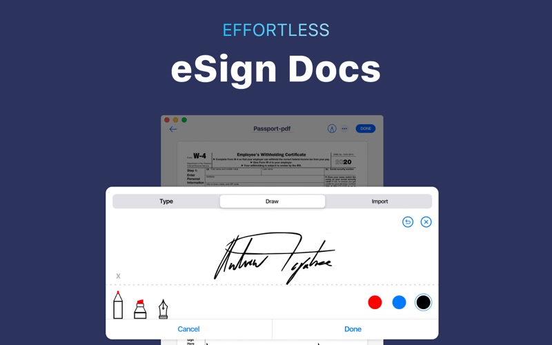 fill: sign, pdf editor, filler iphone screenshot 1